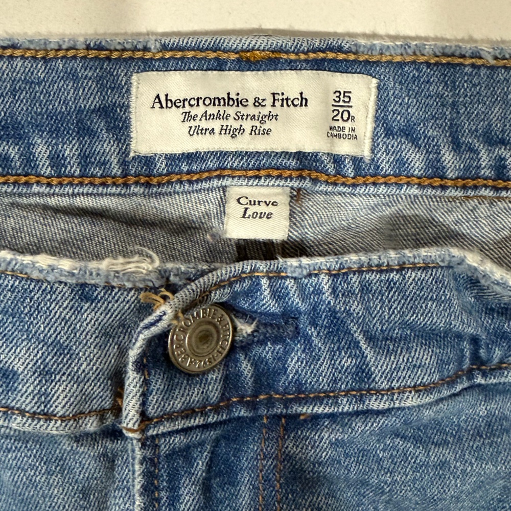 Abercrombie & Fitch Ankle Straight Ultra High Rise Curve Love - size 20R